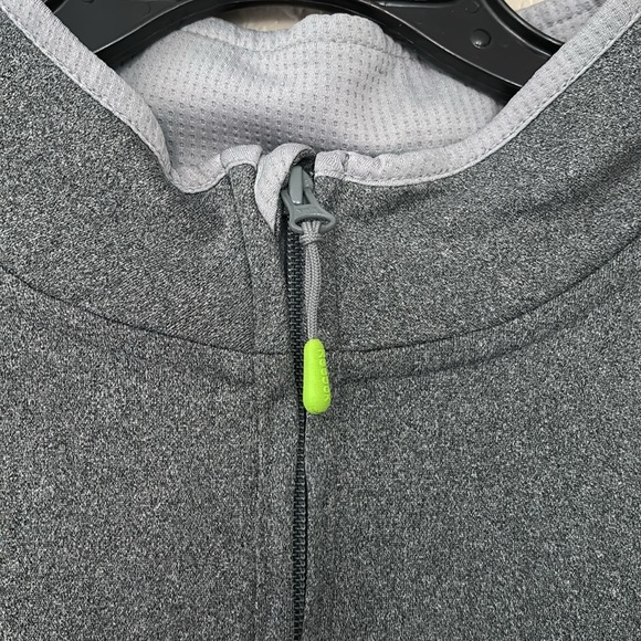 Mens Reebok NHL Hockey Chicago Blackhawks Full Zip Crew, Large, Gray - Picture 4 of 8